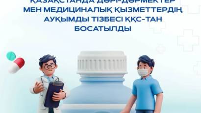 Қазақстанда тегін медициналық көмектің кепілдік берілген көлемі (ТМККК) және міндетті әлеуметтік медициналық сақтандыру (МӘМС) шеңберінде ұсынылатын медициналық қызметтер мен дәрілік препараттар қосылған құн салығын (ҚҚС) төлеуден босатылды